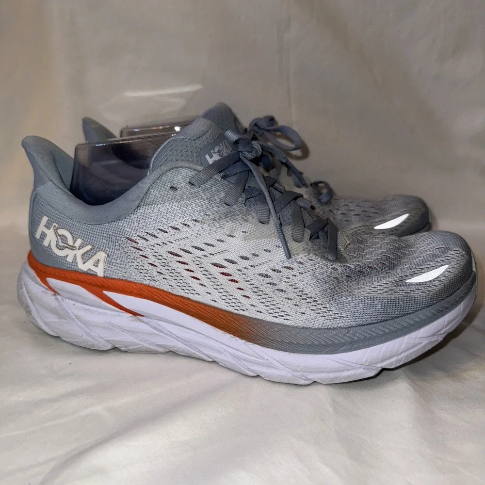 Hoka One One Clifton 8 Running Shoes Blue Fog 1119394-BFPA Women's Size US 9.5 B